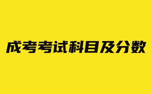 辽宁省成人高考考试科目及分数