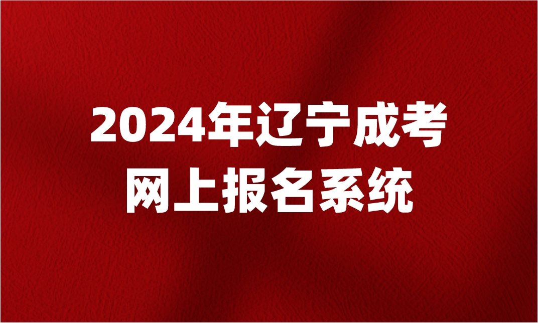 辽宁成考网上报名系统