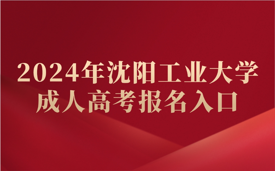 沈阳工业大学成人高考报名入口