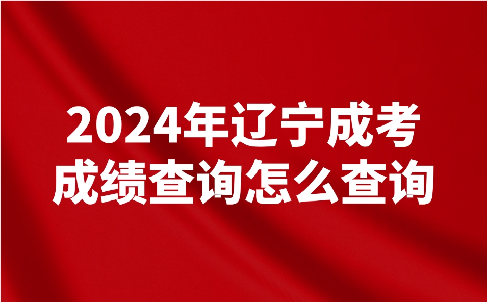 辽宁成考成绩查询